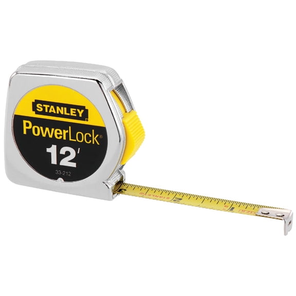 Stanley PowerLock Tape Measure 33-212 - Belt Clip - 36 Pack, 12 ft x 1/2 in