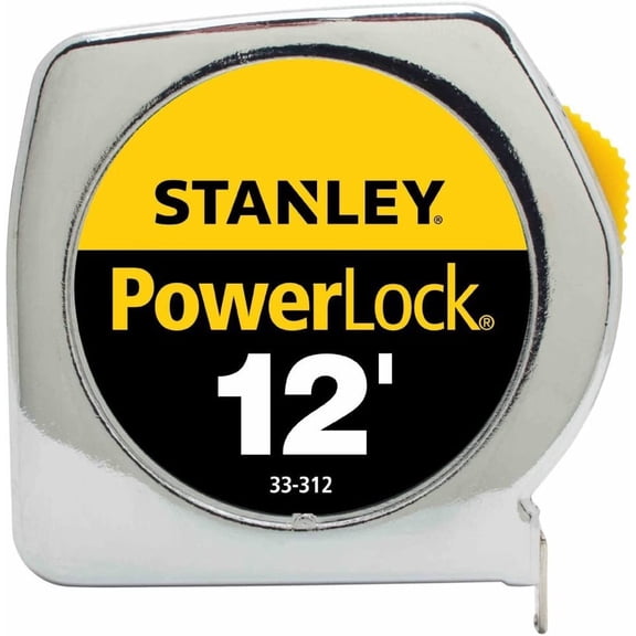 Stanley PowerLock Tape Measure Heavy Duty - 36 Pack, 12 ft x 3/4 in, Silver
