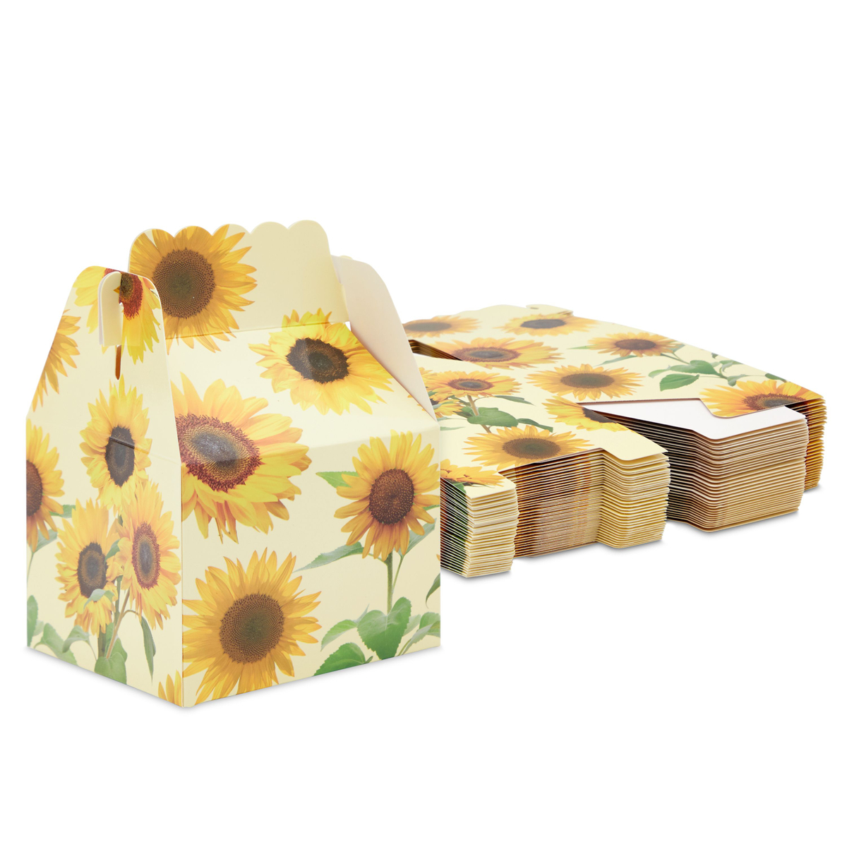 36 Pack Sunflower Party Favor Treat Box for Birthday, Baby Shower ...