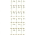 thumbnail image 1 of 36 Pack Table Number Card Holders Photo Holder Stands Place Paper Menu Clips, Circle Shape (Gold), 1 of 8