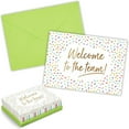 thumbnail image 1 of Pipilo Press 36 Pack Welcome to the Team Cards Bulk, New Hire Welcome Gift for Employees (Gold Foil and Confetti Design, Green Envelopes, 5x7 in), 1 of 8