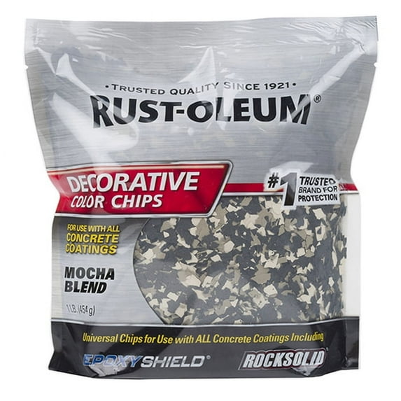 36-Pack of 1 lb Rust-Oleum 301238 EpoxyShield Mocha Blend Decorative Color Chips