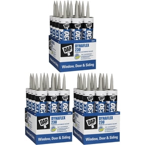 36-Pack of 10.1 oz Dap 18301 Gray Dynaflex 230 Premium Window, Door, and Trim Sealant