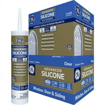 36-Pack of 10.1 oz Momentive GE5000 Clear GE, Silicone II Window and Door Sealant