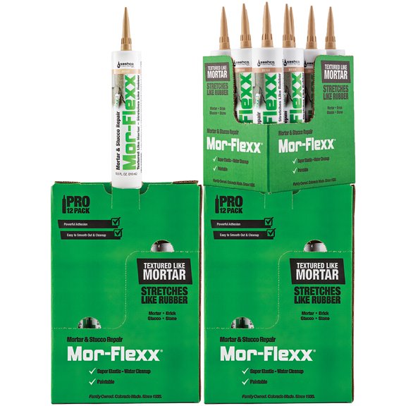 36-Pack of 10.5 oz Sashco 15010 Beige Mor-Flexx Flexible Sealant