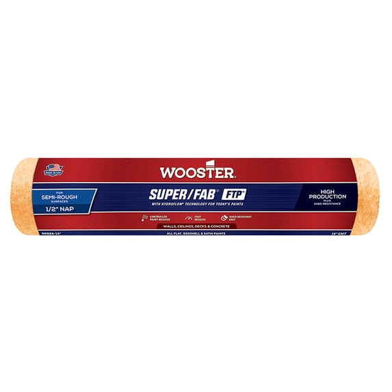36-Pack of 14” x 1/2” Nap Wooster RR924 Super/Fab FTP Professional Roller Cover