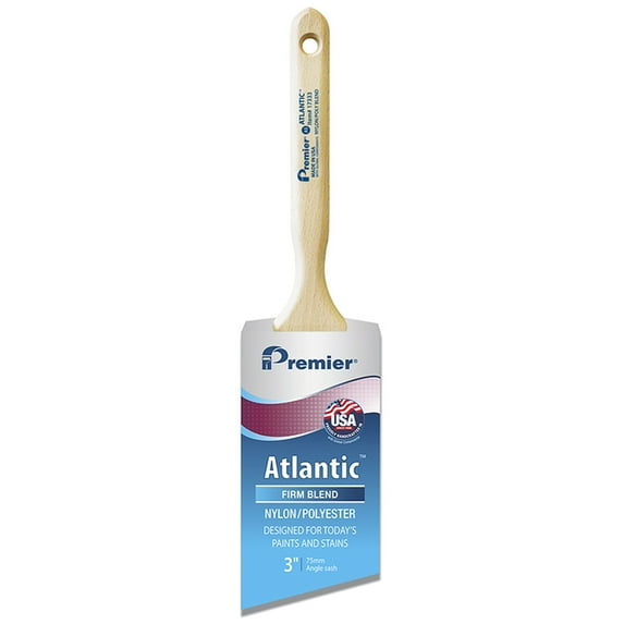 36-Pack of 3” Premier 17333 Atlantic Angle Sash Nylon/Poly Paint Brush