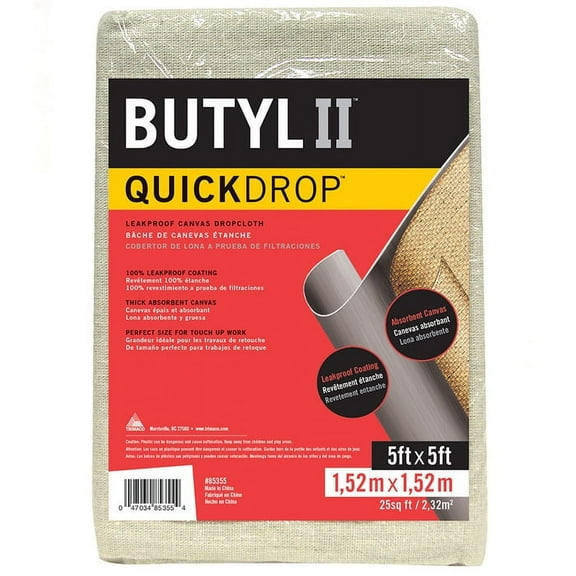 36‐Pack of 5' x 5' Trimaco 85355 Butyl II Two Layer Quick Drop
