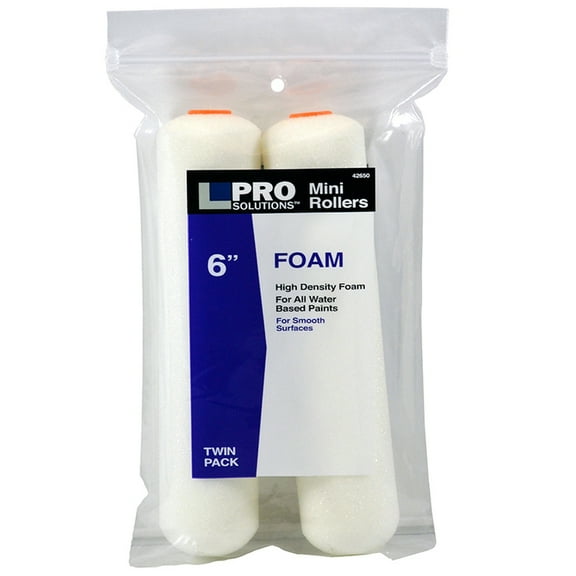 36-Pack of 6” Pro Solutions 42650 Foam Mini-Roller Cover, 2-Pack