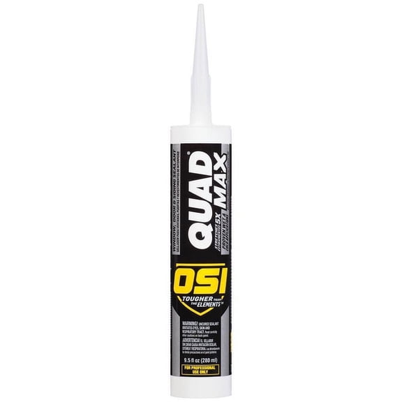36-Pack of 9.5 oz OSI 1868687 Black 003 Quad Max Window, Door & Siding Sealant