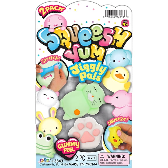 Ja-Ru Squeesh Yum Jiggly Pals, 36 Packs: 2 ct. (72 total)