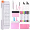 thumbnail image 1 of 36 Packs Essential Tool Set for Cricut Machine - Utility Knife Vinyl Weeding Tool Set with 12'' Paper Cutter - Precision Craft Accessories and Supplies for Cricut DIY Cutting Printing Newbies, 1 of 1