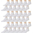 thumbnail image 1 of 36 Pair Pack of Yacht & Smith Kids Cotton Low Cut Cotton Ankle Socks (4-6, 36 Pairs Value Pack (White)) (917-689-4-6-36PK-white), 1 of 1