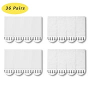 36-Pairs (72 Strips), Small, Picture Hanging Strips Heavy Duty, Adhesive Removable Hook and Loop Strips, Damage Free
