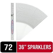 36" Party Sparklers- Ideal for Weddings, Birthdays, Celebrations & More - 72 Count