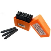 36 Pc.Number And Letter Lower Case Punch Set In Fancy Scrolled Font - 1/8 ToolUSA TJ-30889