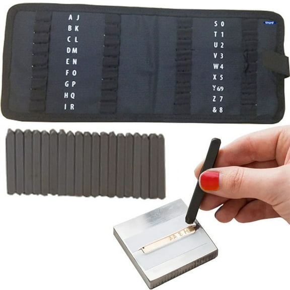 36 Pc Steel Letter Number Stamp 1.5mm Jewelry Marking Stamping Punch