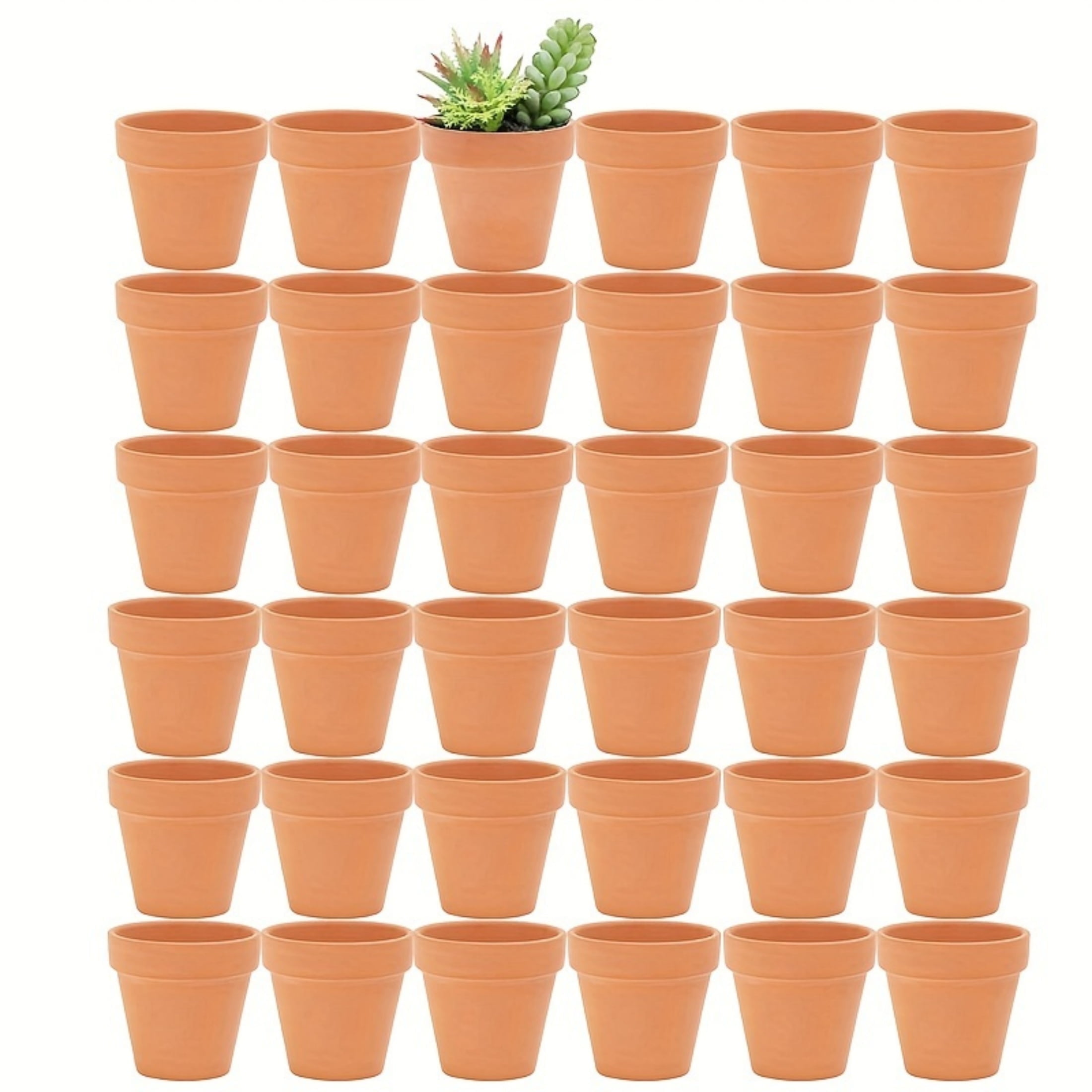 36 Pcs 1.9'' Terra Cotta Pots Pottery Planter Cactus Flower Pots Succulent Pot with Drainage Hole- Great for Plants,Crafts