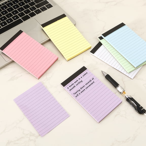 36 Pcs 3x5 Inch Note Pad 45 Sheet Per College Ruled Mini Writing Pad 80GSM Colored Paper 1620 Sheet Multicolor Cute Notepad for Present
