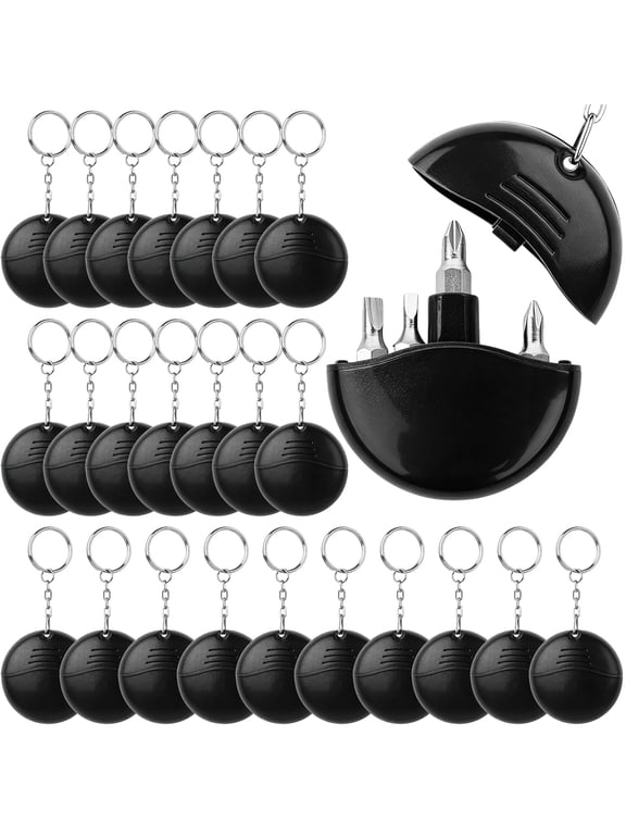 36 Pcs 4 in 1 Mini Screwdriver Keychain Set Party Favors Small Bulk Gifts for Adults Men Multi Tool Pocket Screwdriver Keychain Kit for Stocking Stuffers Birthday Party Favors and Daily Use