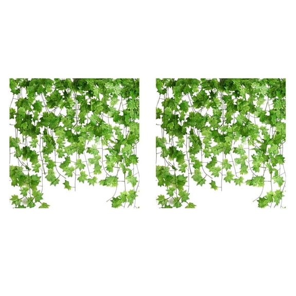 36 Pcs 7.5Ft Artificial Maple Leaves Hanging Vines, Ivy Garland Hanging Plants for Garden Wedding