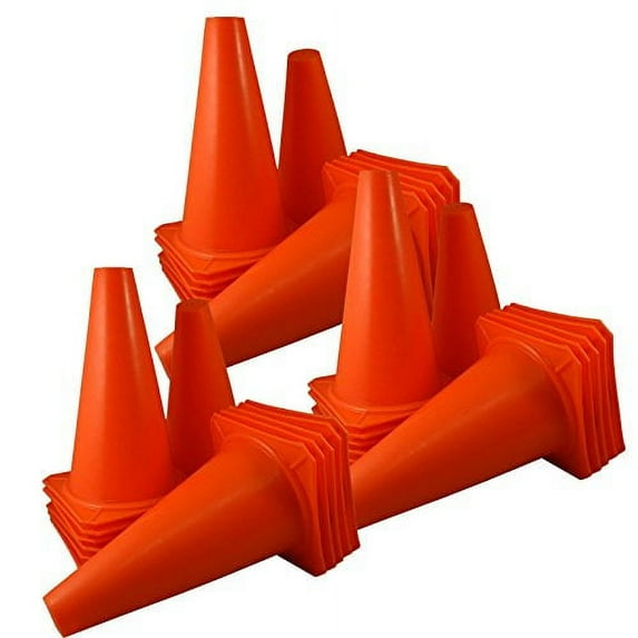 36 Pcs 9" Inch Orange Cones Sport Agility Traffic Field Soccer Football Training
