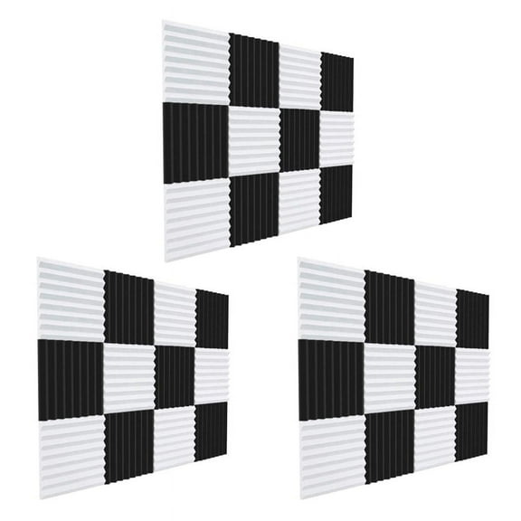 36 Pcs Acoustic Foam Board,Sound Insulation Sound Sound Insulation Pad,for Ceiling Game Room,2.5X30X30cm