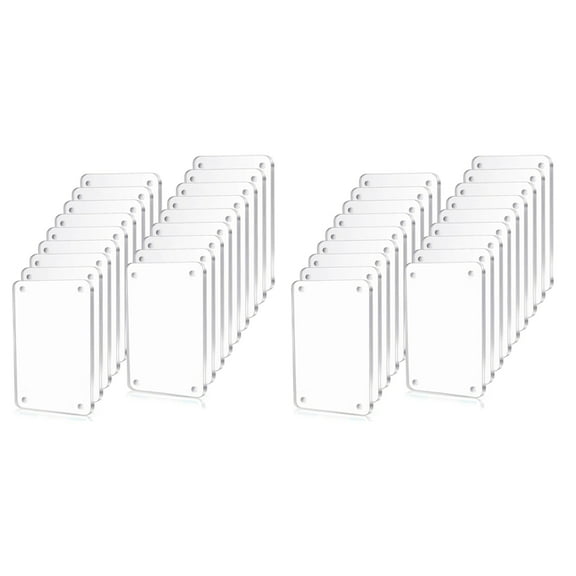36 Pcs Acrylic Fridge Magnetic Frame , Mini Double Sided Refrigerator Magnet Picture Frame Clear Frameless Display Frame