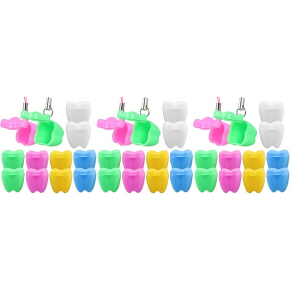 36 Pcs Baby Tooth Box Baby Teeth Keepsake Organizer Children Tooth Container Baby Shower Gift