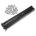 thumbnail image 1 of 36 Pcs Bicycle Carbon Steel Spokes 14G Bike Spoke 248mm Length with Nipples for Most Bicycle Black, 1 of 6