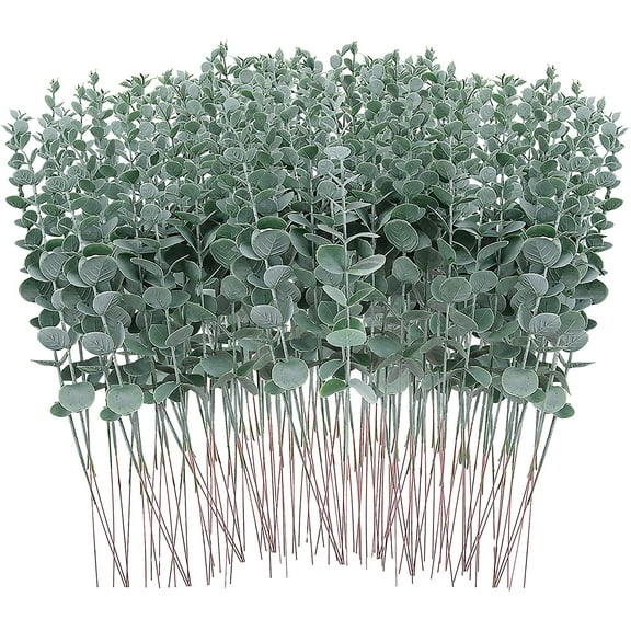 36 Pcs Black Eucalyptus Stems Artificial Eucalyptus Leaves Decor Eucalyptus Branches Fake Eucalyptus with Fake Leaves 15 inch Faux Eucalyptus Stem for Vase Wedding Bouquet Home