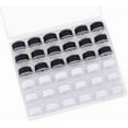 thumbnail image 1 of 36 Pcs Black White Prewound Bobbin Thread Size A SA156 Polyester Sewing Thread Kits with Clear Grids Bobbins Box for Embroidery and Sewing Machine DIY Commercial Home Use, 1 of 6