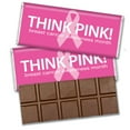 thumbnail image 1 of 36 Pcs Breast Cancer Awareness Candy Gifts in Bulk Wrapped Belgian Chocolate Bars - Pink Ribbon, 1 of 3