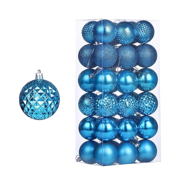 36 Pcs Christmas Balls Ornaments for Xmas Tree, 2.36 Inch Christmas Tree Baubles Shatterproof Hanging Ornaments Decorative Set for Christmas Tree Decor, Party