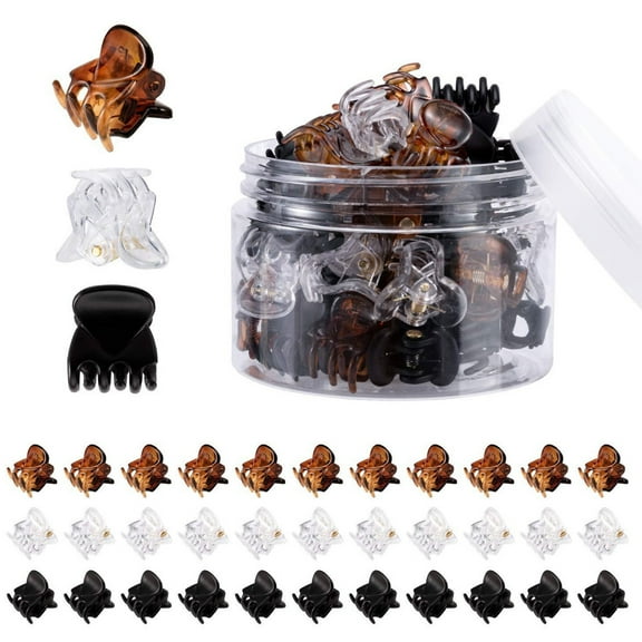 36 Pcs Durable Mini Hair Claw Clips, For Design Kids And Adult Hairstyles, Decroation Buns, Pining Bangs, Strong Grip, Multifunction Clamp Clips.-Style 1