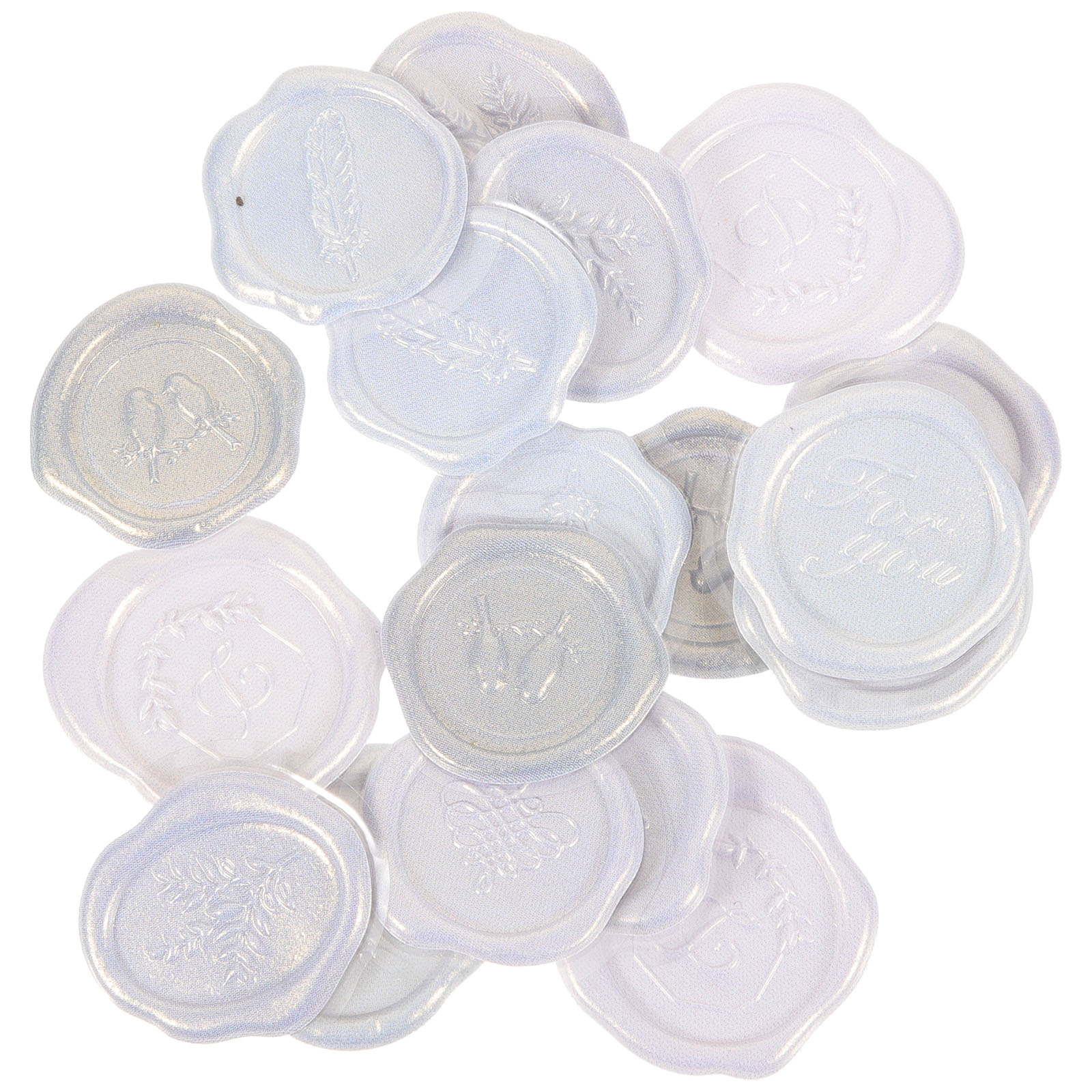 36 Pcs Envelope Sealing Stickers Wax Seal Stickers Embossed Seal