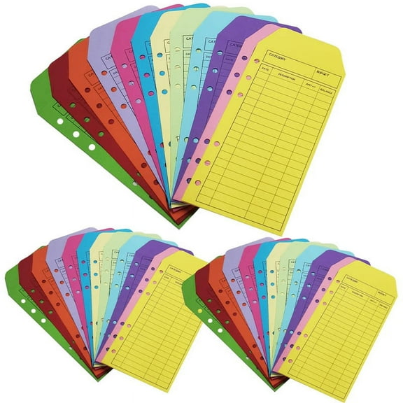 36 Pcs Expense Tracker Budget Sheet Cash Envelopes Money Envelope for Tracking Budget , 12 Colors