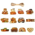 thumbnail image 1 of 36 Pcs Fall Tree Ornaments - Wooden Thanksgiving Hanging Decor with Gnomes, Pumpkins & Leaves, 12 Styles, 1 of 3