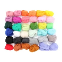 36 Pcs Felting Wool Roving, Fibre Wool Yarn Roving, for Needle Felting Hand Spinning DIY Craft Materials