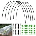 36 Pcs Garden Hoops for Raised Beds, 6 Sets of 8.8 FT Greenhouse Hoops