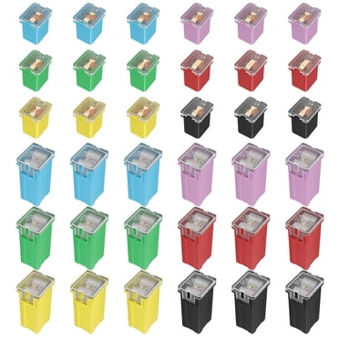 36-Piece JCase Fuse Assortment Kit - 20A To 80A For Cars, Trucks & SUVs With Color Coding