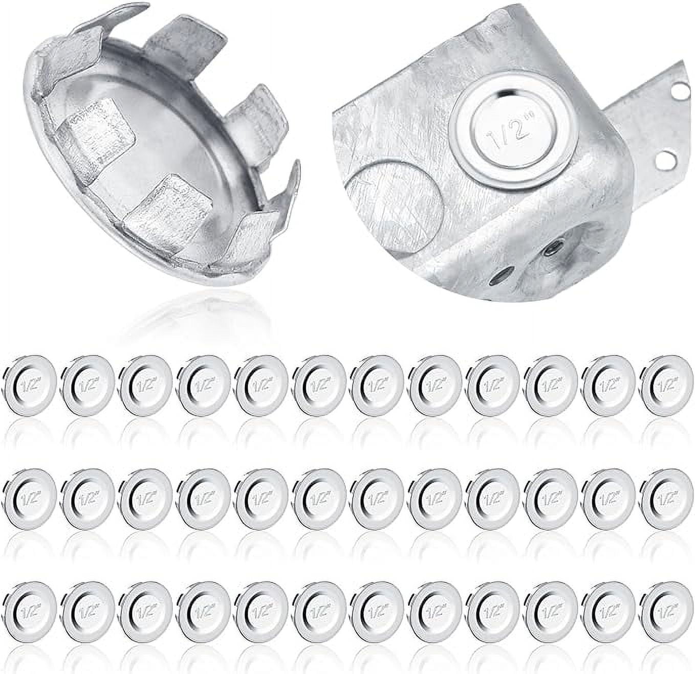 36 Pcs Knockout Seal Electrical Box Knockout Plugs for 1/2 Inch Pipe