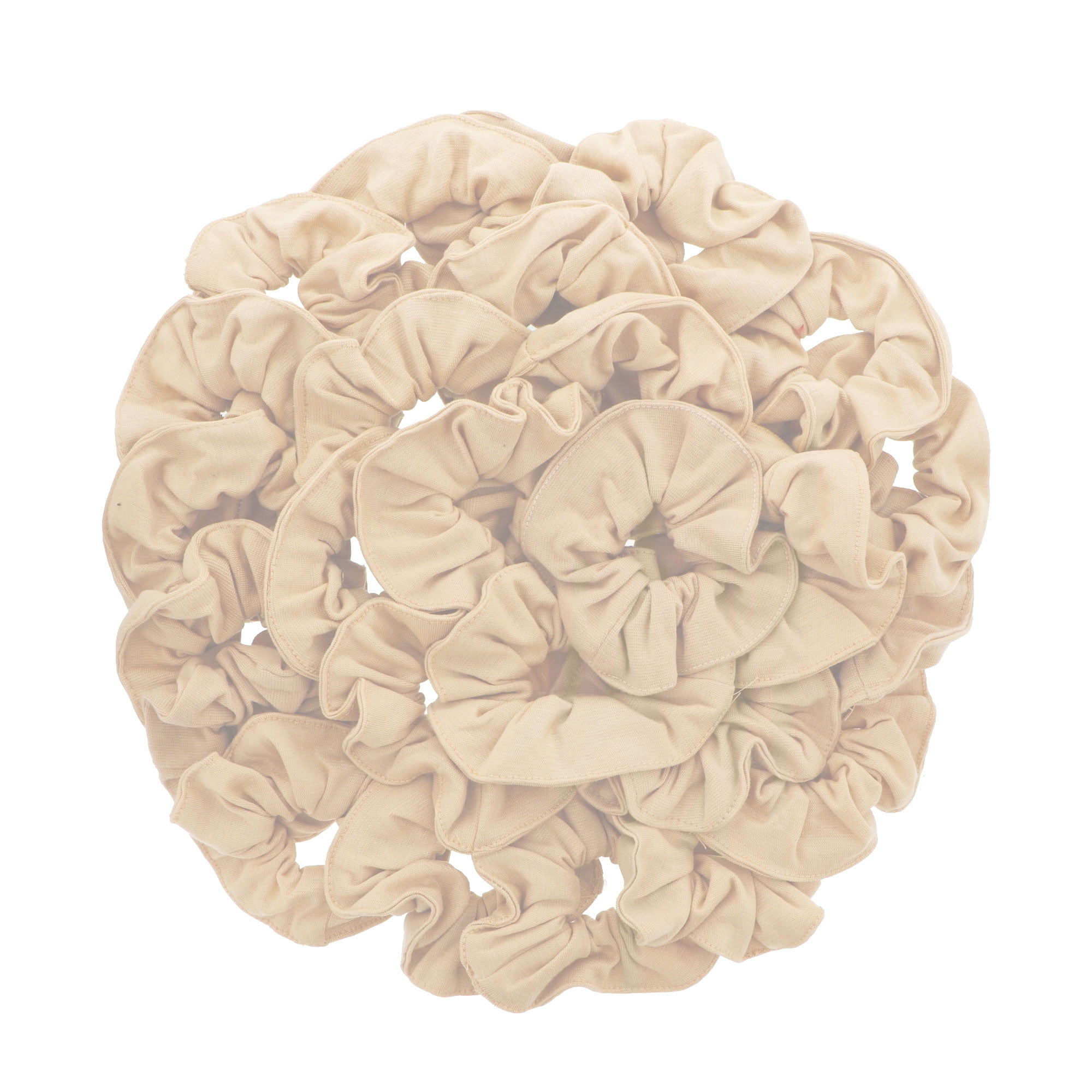 36 Pcs Large Solid Scrunchies Hair Elastics