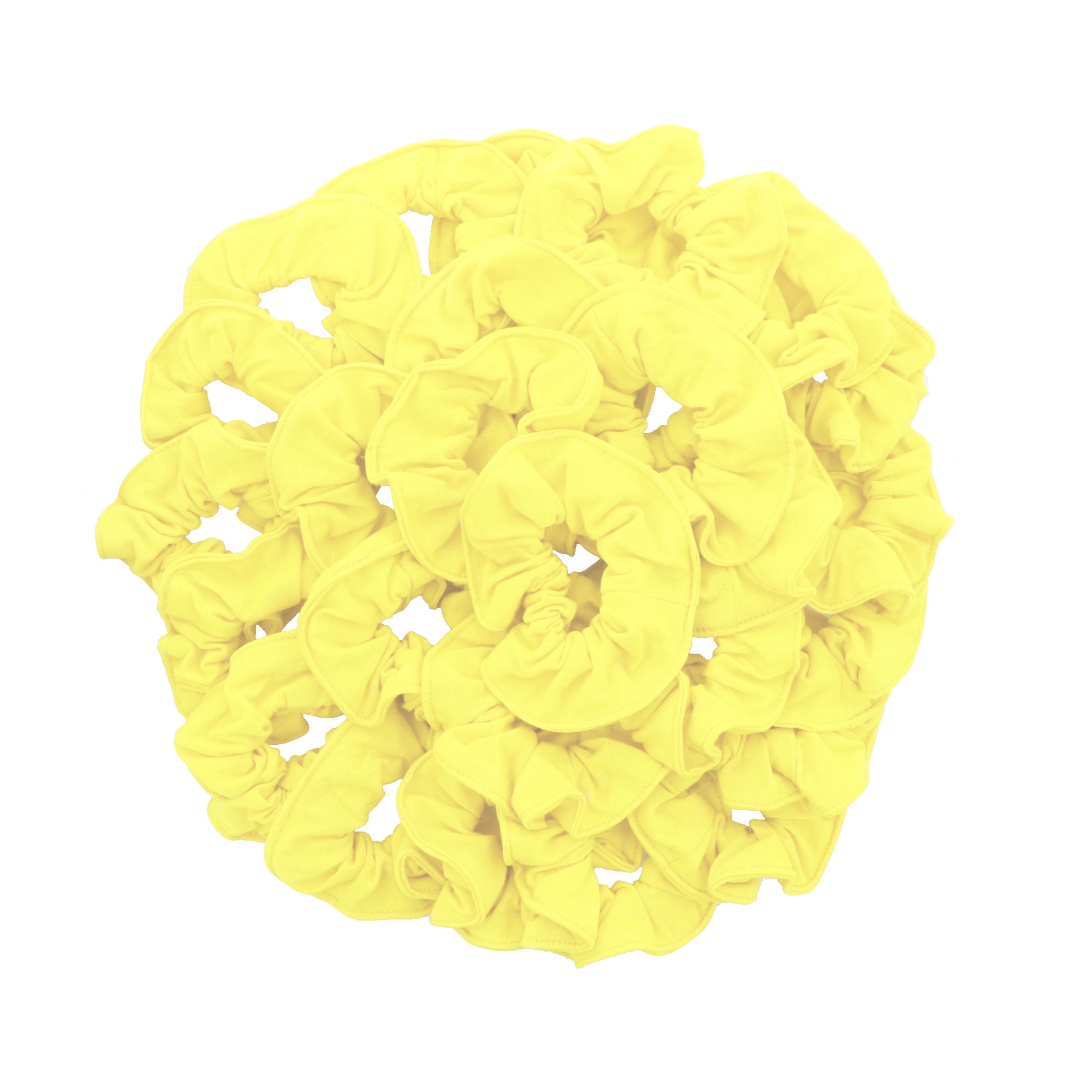 36 Pcs Large Solid Scrunchies Hair Elastics