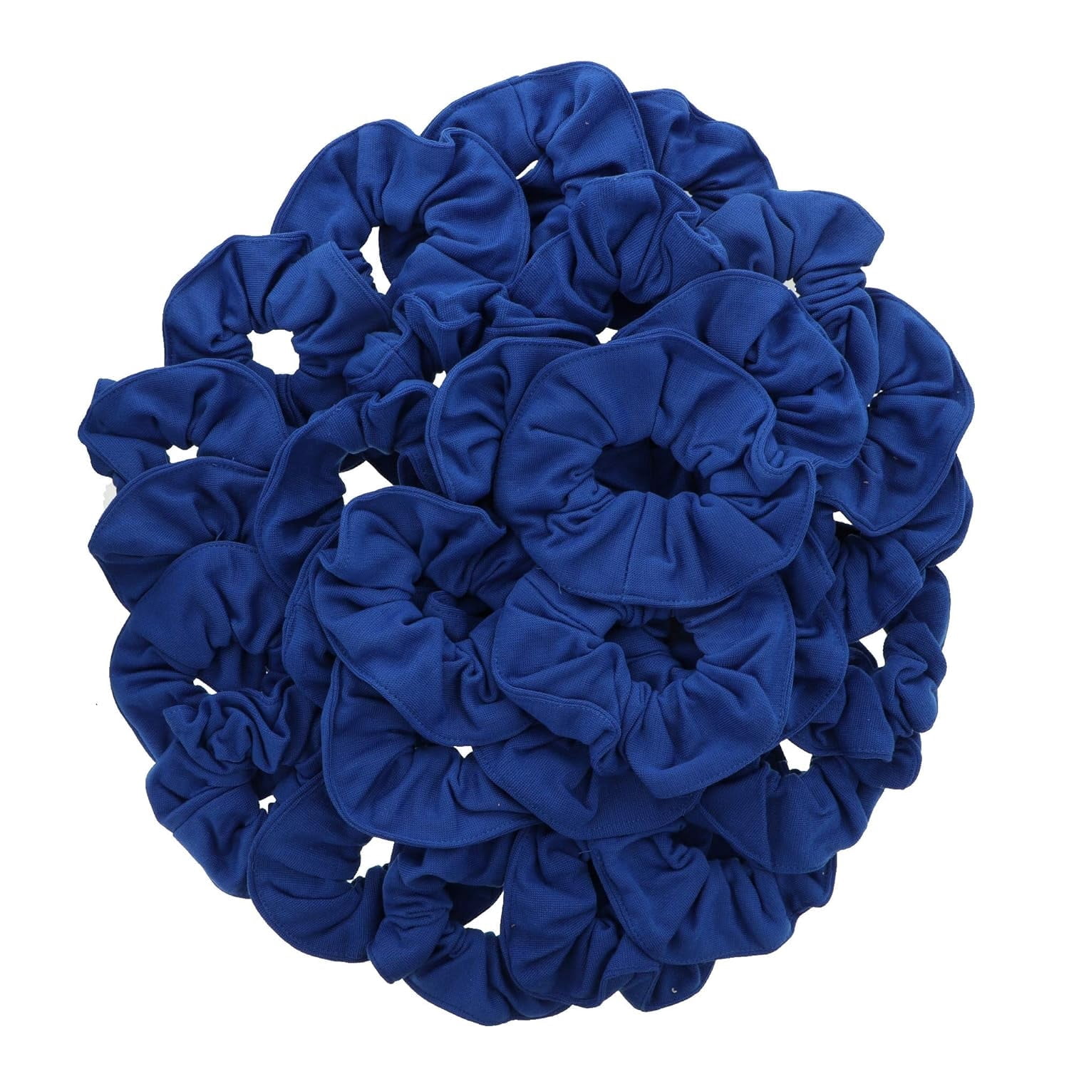 36 Pcs Large Solid Scrunchies Hair Elastics for Adult Female and Girls- Royal