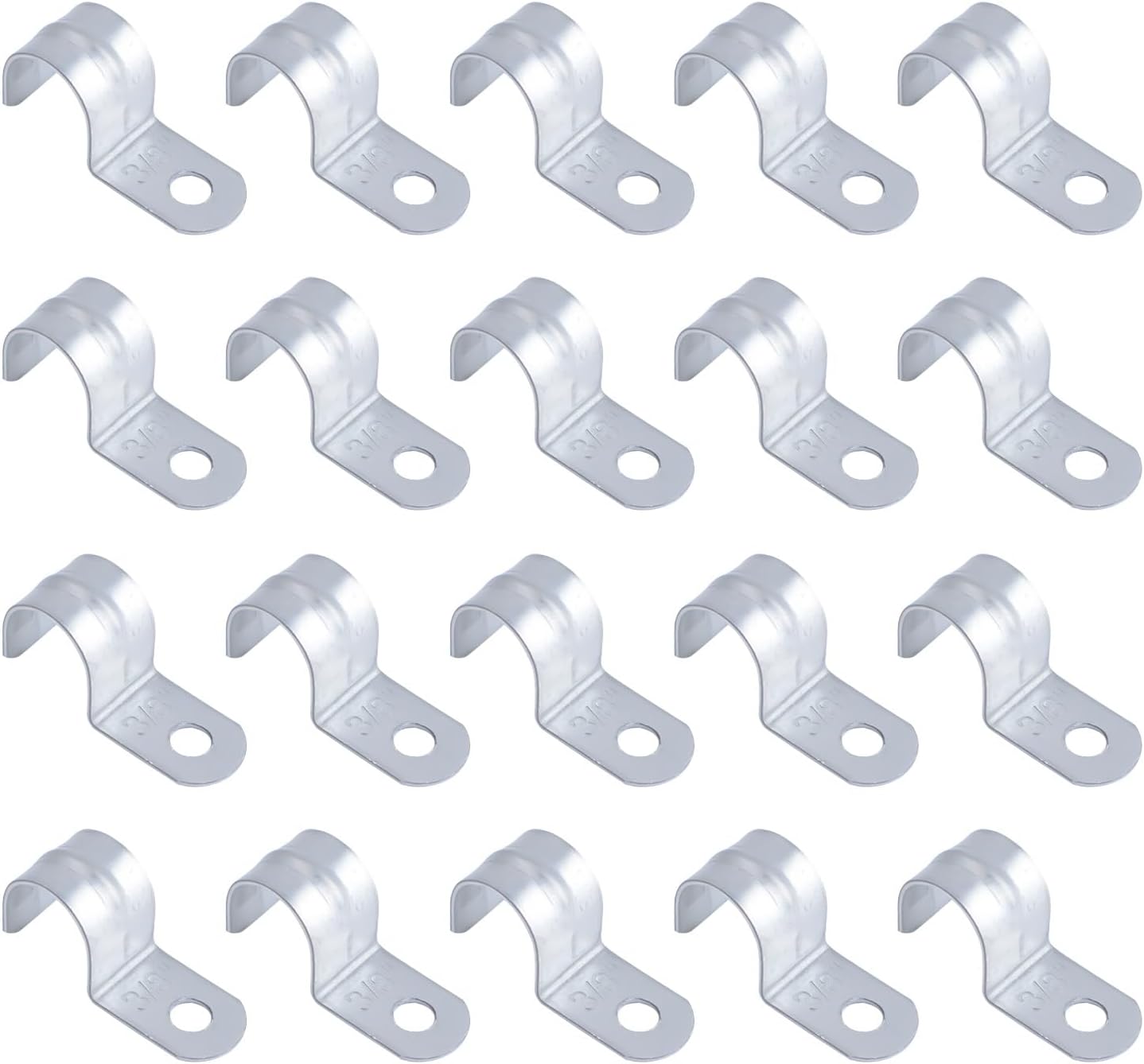 36 Pcs M12 Rigid Pipe Strap One Hole Strap Bracket Pipe Clamps Heavy ...
