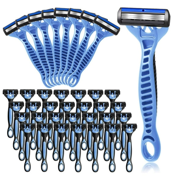 36 Pcs Men's Disposable Razors Bulk 3 Blade Disposable Head Razor for Sensitive Skin for a Smooth, Comfortable Shave