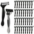 thumbnail image 1 of 36 Pcs Men's Disposable Razors,Bulk 5-blade Blade Razors for Men Set for a Smooth and Comfortable Shave, 1 of 6