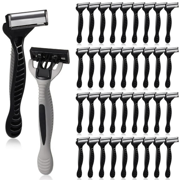 36 Pcs Men's Disposable Razors,Bulk 5-blade Blade Razors for Men Set for a Smooth and Comfortable Shave