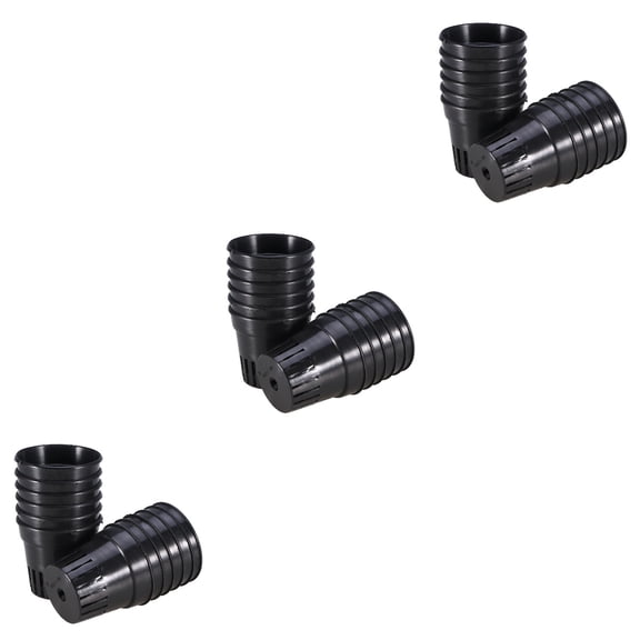 CRILSTYLEO Black Plastic Pots for Gardening, Durable Uv-Resistant Plant Cups 36Pcs